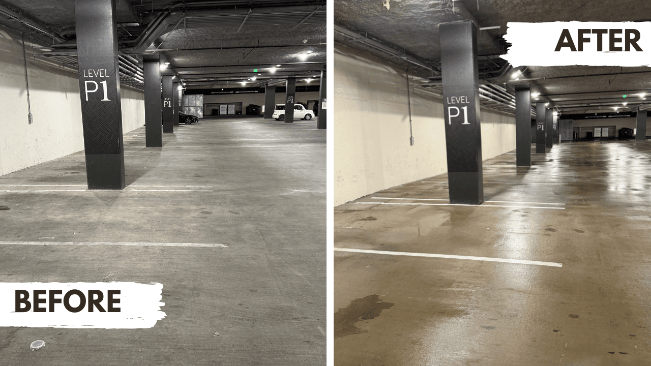 Parking Garage Floor Cleaning